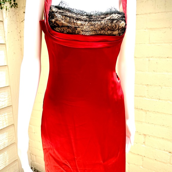 Vera Wang Gilded Age Red Gown sz4 - Picture 10 of 16